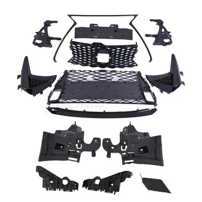 Grille Set Gloss Black w/ Black Molding For 2017-19 Lexus IS200t IS350 F Sport Foto 1 de 4