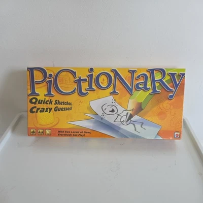Pictionary Mattel 2010 Board Game Age 8+ BNIB Factory Sealed, Perfect Xmas Gift - Image 1 of 2