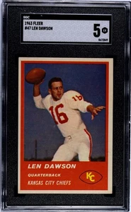 1963 Fleer Len Dawson #47 SGC 5 - Bild 1 von 2