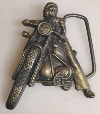 Vintage Motorcycle Solid Brass Belt Buckle Buckles - Image 1 of 2