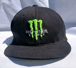 Monster Energy Drink Cappello Berretto Snapback Regolabile Nero Verde - Foto 1 di 10