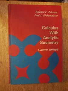 1969 Vintage Calculus With Analytic Geometry - Hardcover, by Richard E Johnson - Bild 1 von 5