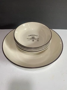 5 Dall Abruzzo Pasta Bowl Set Four 8" Bowls & One 13" Serving Bowl w Pasta Names - Picture 1 of 6