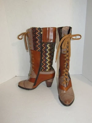 Spring Step L'Artiste Brown Leather Malag-Grym Malag Boots Womens Size 37 - Image 1 of 4