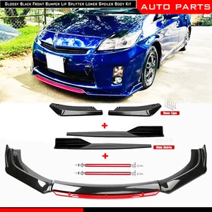 For Toyota Crown Prius Splitter Front Bumper Lip Spoiler Splitter Rear Lip Body - Picture 1 of 23