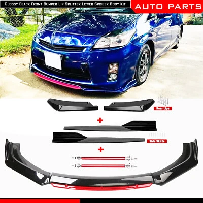 For Toyota Crown Prius Splitter Front Bumper Lip Spoiler Splitter Rear Lip Body Foto 1 de 4