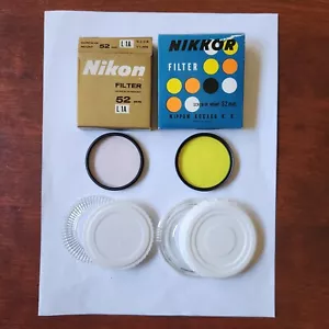 52mm Nikon Y48 and L1A lens filters. - Picture 1 of 1