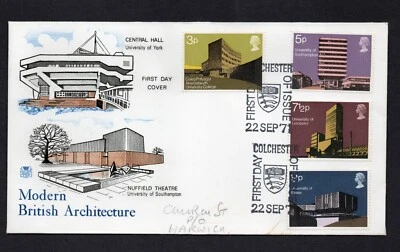 Great Britain FDC 1971 Universities with Colchester Special Handstamp VFU. - Image 1 of 2
