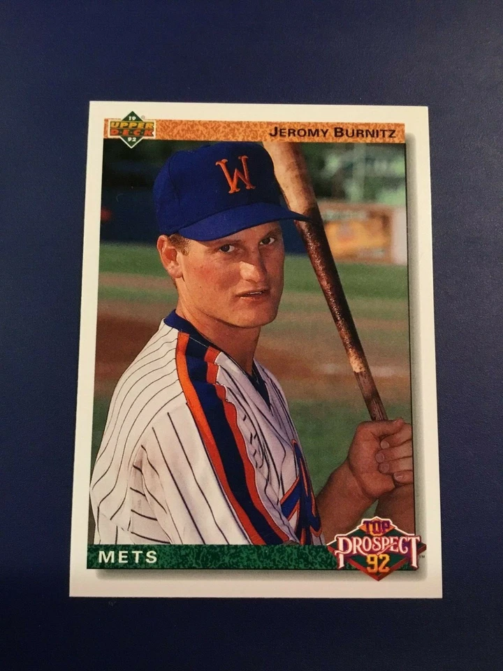 1992 Upper Deck # 65 JEROMY BURNITZ ROOKIE RC New York Mets Sharp LOOK !  - Image 1 of 1