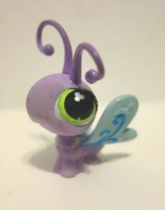 Littlest Pet Shop Pet Purple Butterfly #478 Clover Green Eyes LPS - Imagen 1 de 6