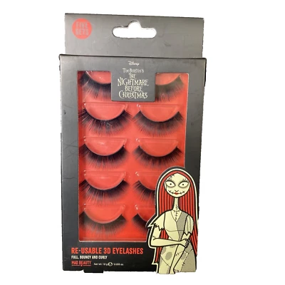 Nightmare Before Christmas  Re-Usable 3D Eyelashes Full Bouncy Curly Mad Beauty - Image 1 of 2