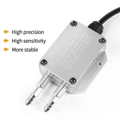 Air Pressure Sensor Differential Transmitter 4-20mA 0-10V Transducer 0-30Kpa - Image 1 of 4