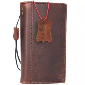 Genuine real leather hard case for LG V20 wallet luxury cover book Retro holder - Picture 1 of 6