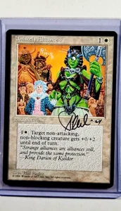MTG Magic the Gathering Alliances Auto Artist Proof Autograph Unlikely Alliance - Picture 1 of 3