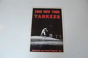 1968 Detroit Tigers - New York Yankees Baseball Program - Picture 1 of 3