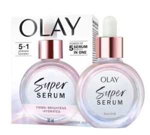 30ml. Olay Super Serum 5 Luxury Serum Benefits In 1 Skin Smoothy Hydration - Picture 1 of 13