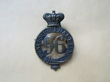 Boer war 96th regiment of foot Military cap badge - 19th century British army