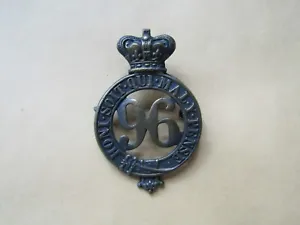 Boer war 96th regiment of foot Military cap badge - 19th century British army - Picture 1 of 4
