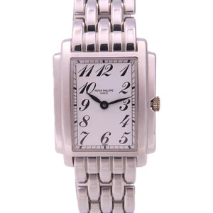 PATEK PHILIPPE Gondolo 4824/1G-001 Quartz Watch 18K White Gold White - Picture 1 of 14