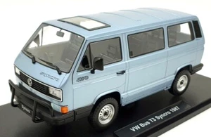 KK Scale 1/18 Scale Diecast KKDC180964 VW Bus T3 Syncro 1987 Silver Blue - Picture 1 of 5