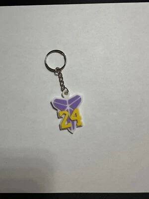 Kobe Bryant #24 LA Mamba Logo Keychain - Key Chain - Black Mamba Kobe Forever - Image 1 of 4