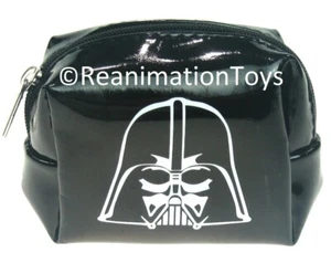 Star Wars Licensed Darth Vader Black Zipper Coin Purse Wallet Bag - Picture 1 of 3
