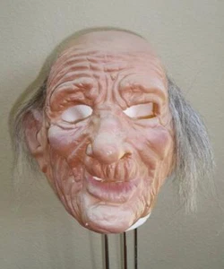 PA OLD MAN ABUELO MAYOR PIEL ARRUGADA MÁSCARA DE LÁTEX DISFRAZ DU112 - Imagen 1 de 5