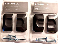 2x 2 pack Ikea BERGHALLA Handle / Cabinet (Drawer) Pull 2 3/16" BLACK 603.228.56
