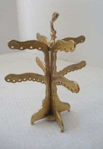 Vintage Gold Baum Ohrring & Körper Piercing Schmuck Halter mit Cherub oben - Bild 1 von 8
