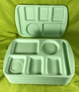 Vintage Prolon Ware Mintgrün Melamin Cafeteria Tablett (4 Tabletts) - Bild 1 von 6