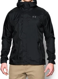 Under Armour UA Men’s Storm Surge Waterproof Rain Jacket Black Large NWT - Picture 1 of 4