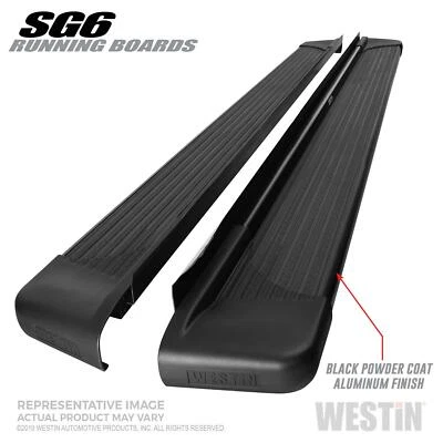 Westin SG6 Running Boards Aluminum For Dodge Ram 1500 / 2500 / 3500 Ford F-150 - Imagem 1 de 4
