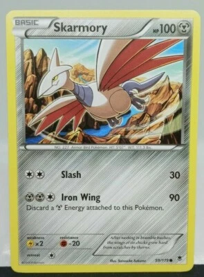 Skarmory 59/119 - Non Holo Pokemon Card - Phantom Forces Set NM - FREE SHIPPING - Image 1 of 4