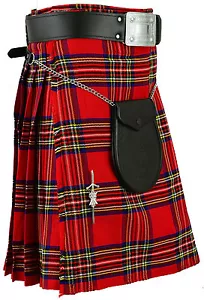 Vestido escocés escocés Royal Stewart Kilt para hombre Tartan Highland - Imagen 1 de 4