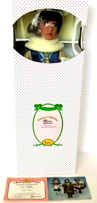 NUEVA MUÑECA DE PORCELANA NATIVA AMERICANA LLAMA PEQUEÑA GALERÍAS PARADISE SIN USAR, EN CAJA ORIGINAL CERTIFICADO DE AUTENTICIDAD #A252  Foto 1 de 4