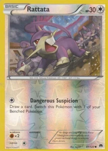 Rattata 87/122 X&Y Breakpoint Pokemon TCG Card Reverse Holo - Picture 1 of 2
