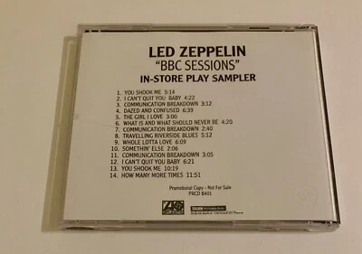 1997 Promo CD Led Zeppelin BBC Sessions In-Store Play Sampler 14 Songs PRCD 8401 - Image 1 of 4