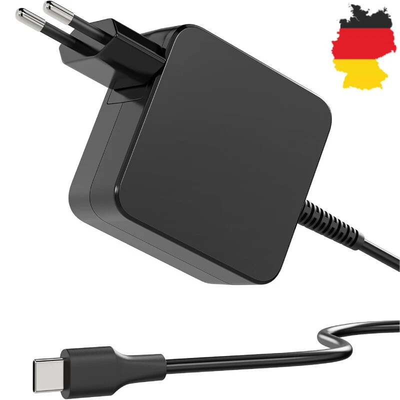 65 watt USB-C Ladegerät Laptop Netzteil für Dell HP Lenovo Chromebook YOGA XPS  - Bild 1 von 4