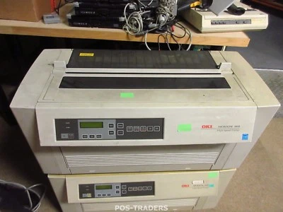 OKI 4410 Matrix 9 Pin Nadel Impact Drucker SERIAL PARALLEL A3 Printer PRINTS OK - Bild 1 von 4