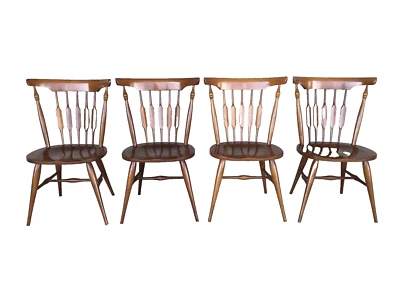 УНИКАЛЬНАЯ МЕБЕЛЬ CATKIN НАЗАД ТВЕРДЫЙ КЛЕН БОКОВЫЕ СТУЛЬЯ (MCM) - НАБОР ИЗ 4 - Изображение 1 из 4