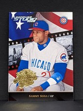 2002 Studio All-Star GOLD STAMPED Sammy Sosa SUPER RARE! Foil Stamp FREE SHIP!