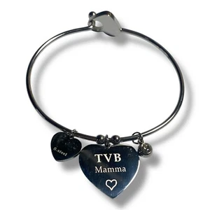 Bracciale Donna rigido con charms in acciaio - Picture 1 of 4