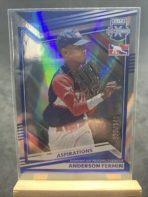 2022 Elite Extra Edition DPL Aspirations Blue #179 Anderson Fermin /349 - Image 1 of 3