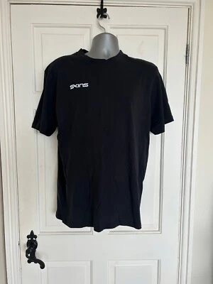 Skins Mens Black Tech Training Cotton T Shirt - Large - BNWT — 第 1/2 张图片
