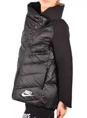 Nike Niñas Grandes Tecnología Polar Aeroloft Capa Cremallera Completa Moda Chaqueta Negra L $300 Foto 1 de 4