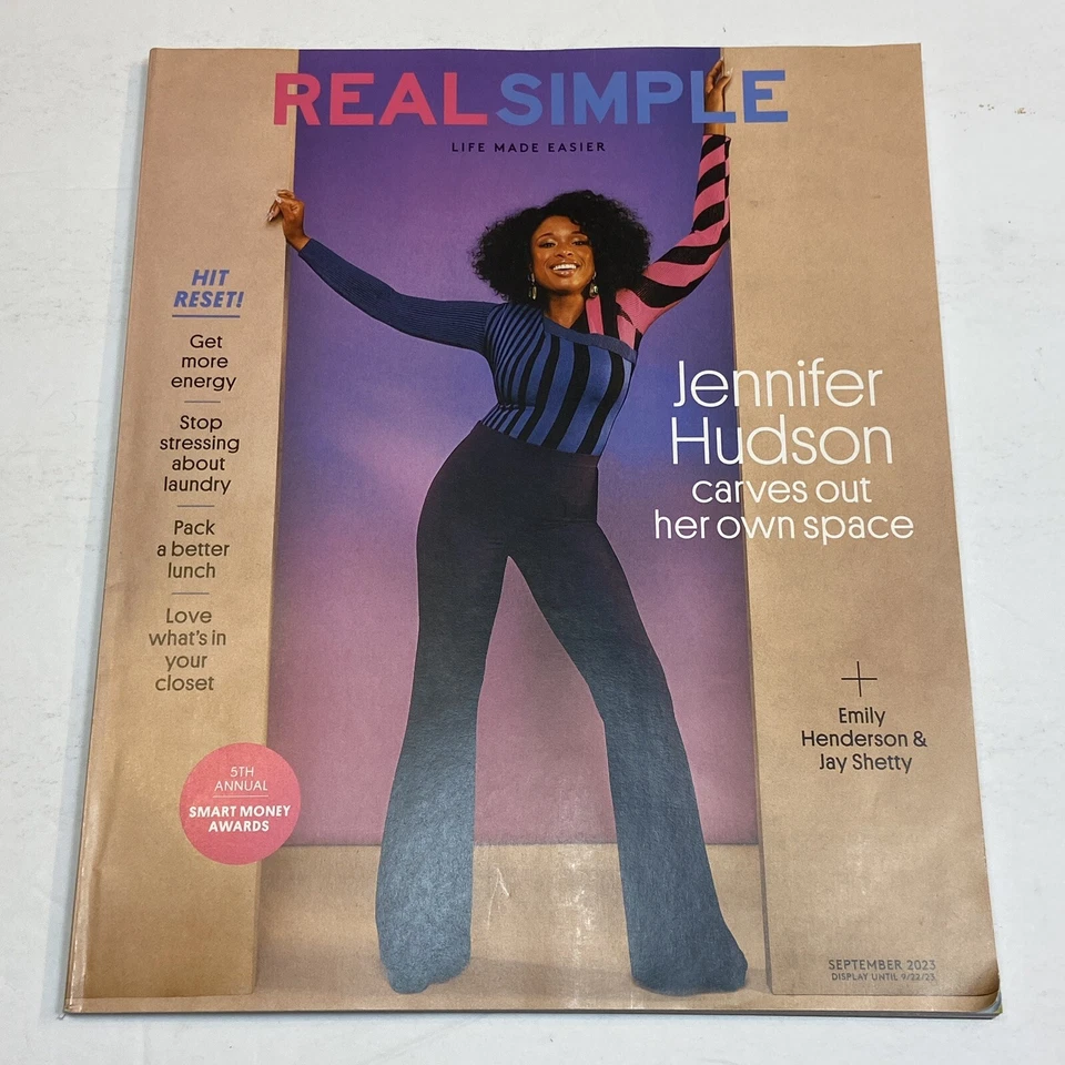 Real Simple Magazine Sep 2023 Jennifer Hudson Emily Henderson Jay Shetty Energy - Image 1 of 1