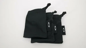 3X AUTÉNTICO Oakley LENTE NEGRA Microbolsa Microfibra Limpieza Bolsa de Almacenamiento Bolsa - Imagen 1 de 6