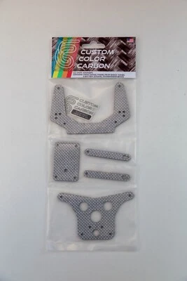 Набор амортизаторов Team Associated RC10 RC10CC серебристые на заказ из углеродного волокна 5 штук - Изображение 1 из 4