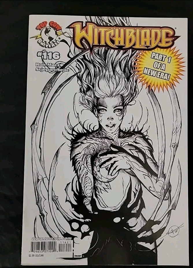 Top Cow Image Comics Witchblade #116 Sketch Variant Michael Turner 1997  - Image 1 of 1