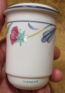 1 Lenox USA Chinastone POPPIES ON BLUE 3-hole pepper/salt shaker w/plug-ONE ONLY - Picture 1 of 5
